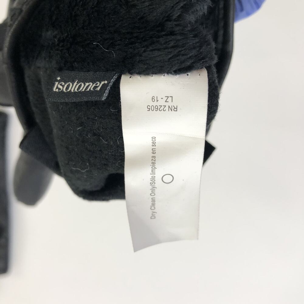 Isotoner Women's Genuine Leather For Lined Gloves Size XL Black MINT - Picture 4 of 5